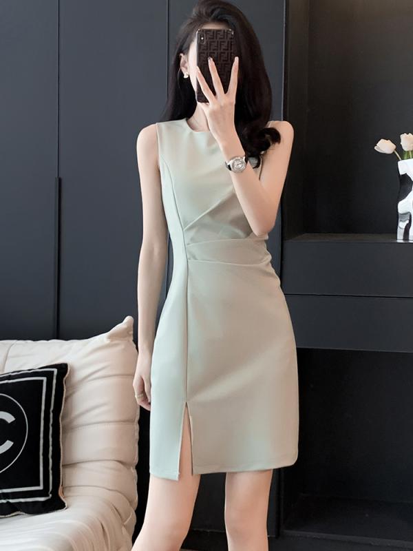 秋服 レディース 流行り物 オシャレ カワイイ  分かりやすい 成年者カワイイ 気が大きい大きさ  ノースリーブ お召しもの 秋 より良い お召しもの 細長い切口 A生産ライン スコート