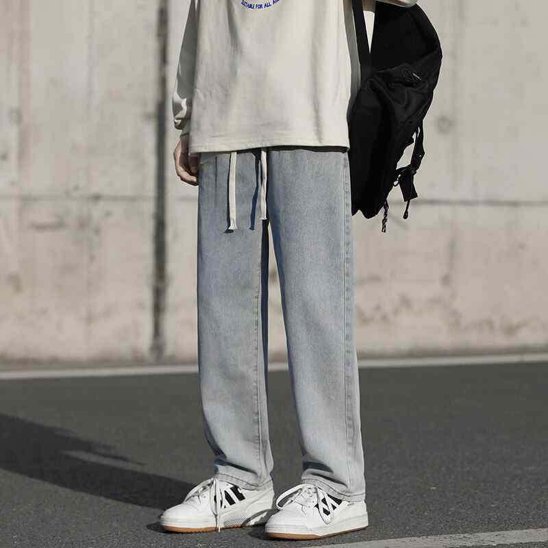 メンズ ファッション 服 男性用 シンプル かっこいい 大人 春コーデ サイズイン ジーンズ ストレート レッグ クロップド カジュアル パンツ