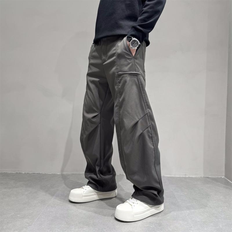 メンズ 流行り物 服 成人男性用   分かりやすい かっこいい 成年者 春コーデ  アメリカン レトロ アウトドア 役立つこと難民キャンプ 心地好い 細工物 ズボン下 ゆったり ワイドレッグ ズボン下