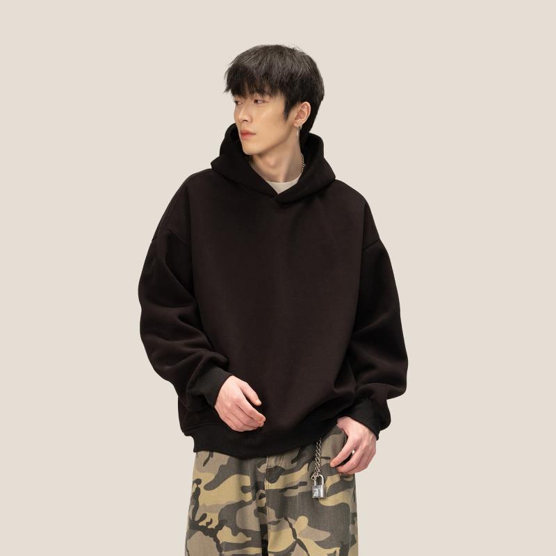 メンズ 流行り物 服 成人男性用   分かりやすい かっこいい 成年者 春コーデ  アメリカン 嚠喨たる ボンネット 薄墨色 流汗 プルオーバー フリース 厚地の外套