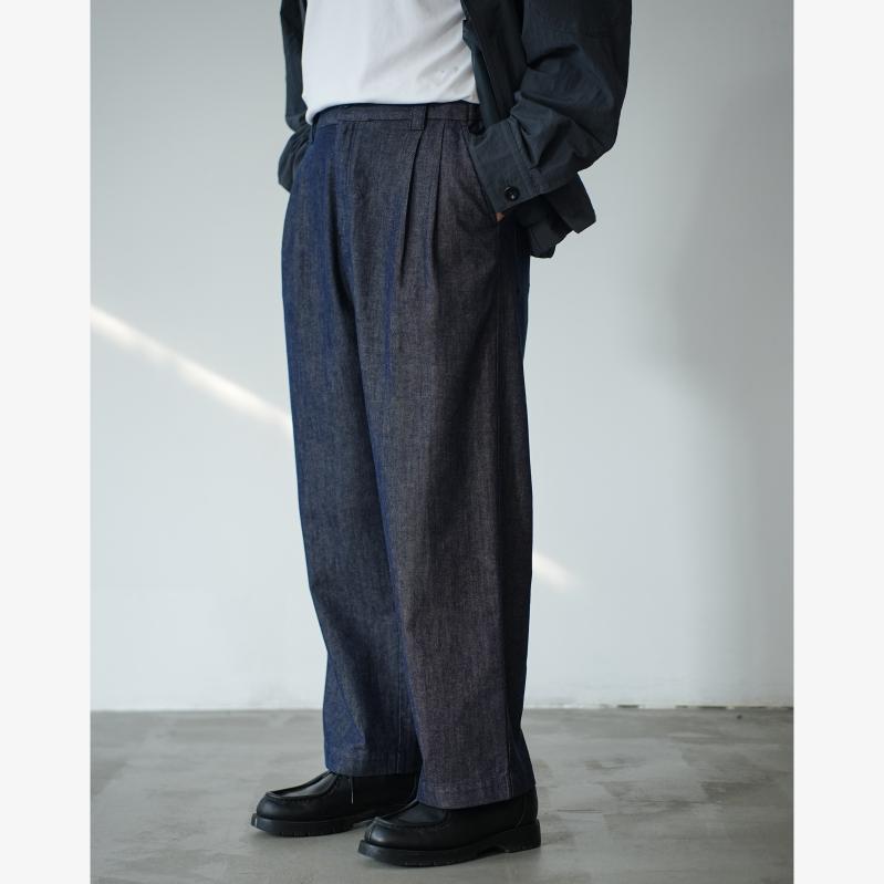 メンズ 流行り物 服 成人男性用   分かりやすい かっこいい 成年者 春コーデ  リネン 綿織物 ツイルグロッシー ジーンズ クロップド ズボン下 エストゴム