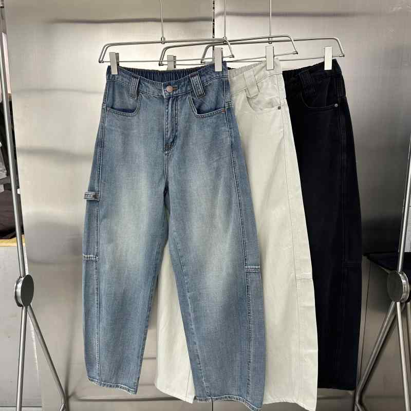 メンズ 流行り物 服 成人男性用   分かりやすい かっこいい 成年者 春コーデ  ハイエンド レトロ ウォッシュ産業 不都合産業 デニム アメリカン 格好のいい 引っ切りない ワイドレッグ ズボン下