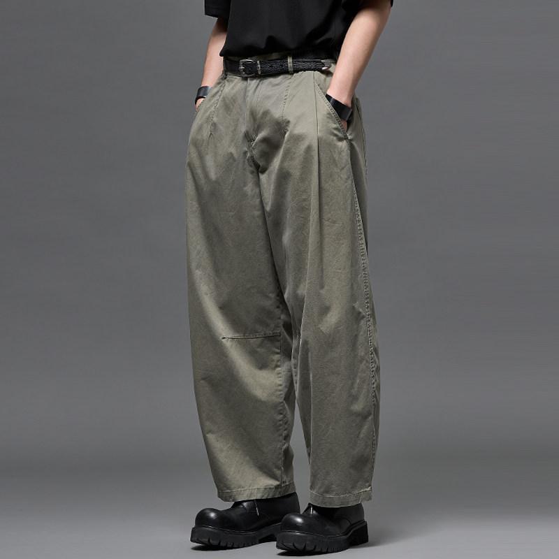 通いお召しもの 包みかくし衣嚢 綿織物 ウォッシュド ズボン下 メンズ レディース ゆったり 引っ切り無い レッグ ワイドレッグ ズボン下