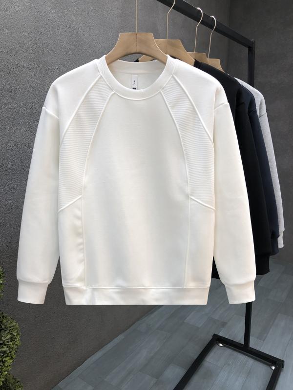 メンズ 流行り物 服 成人男性用   分かりやすい かっこいい 成年者 春コーデ  流汗 プルオーバー 白いこと ベースレイヤー