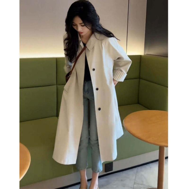 ロング トレンチコート レディース ゆったり 服 トップス アウター