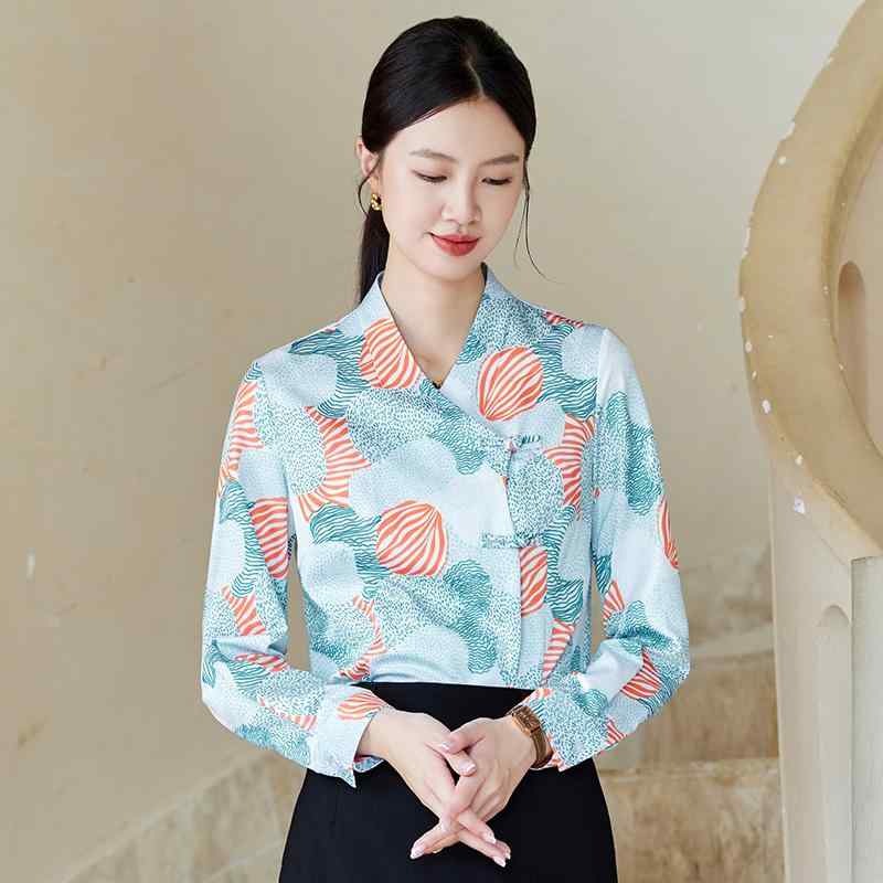 秋服 レディース 流行り物 オシャレ カワイイ  分かりやすい 成年者カワイイ 気が大きい大きさ  シフォン プルオーバー 刷り上げる 心地よい 長袖 プルオーバー 背広 表現スタイル