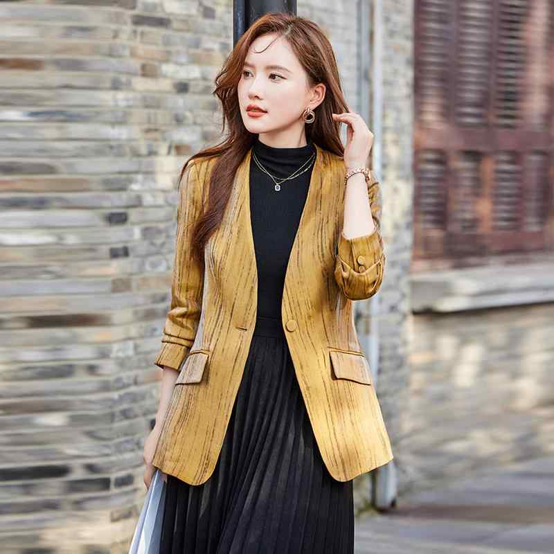 秋服 レディース ファッション オシャレ カワイイ シンプル 大人カワイイ 大きいサイズ ジャケット 単品 ストライプ スーツ スタイル ジャケット 秋 トップス カジュアル スーツ スタイル