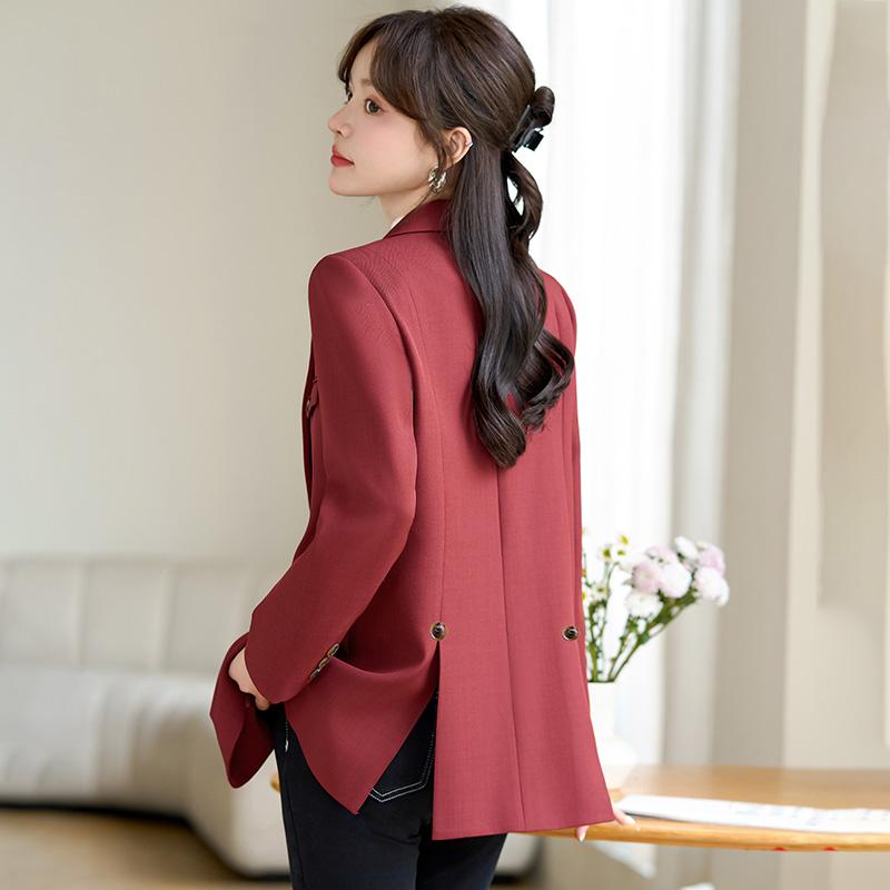 秋服 レディース ファッション オシャレ カワイイ シンプル 大人カワイイ 大きいサイズ ジャケット 単品 赤 スーツ スタイル ジャケット 秋 ハイエンド トップス カジュアル ス 7,529円