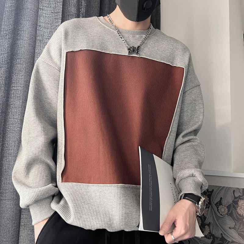 メンズ 流行り物 服 成人男性用   分かりやすい かっこいい 成年者 春コーデ  パーカー 冷やりとした 格好のいい 長袖 ベースレイヤー 下穿き プルオーバー