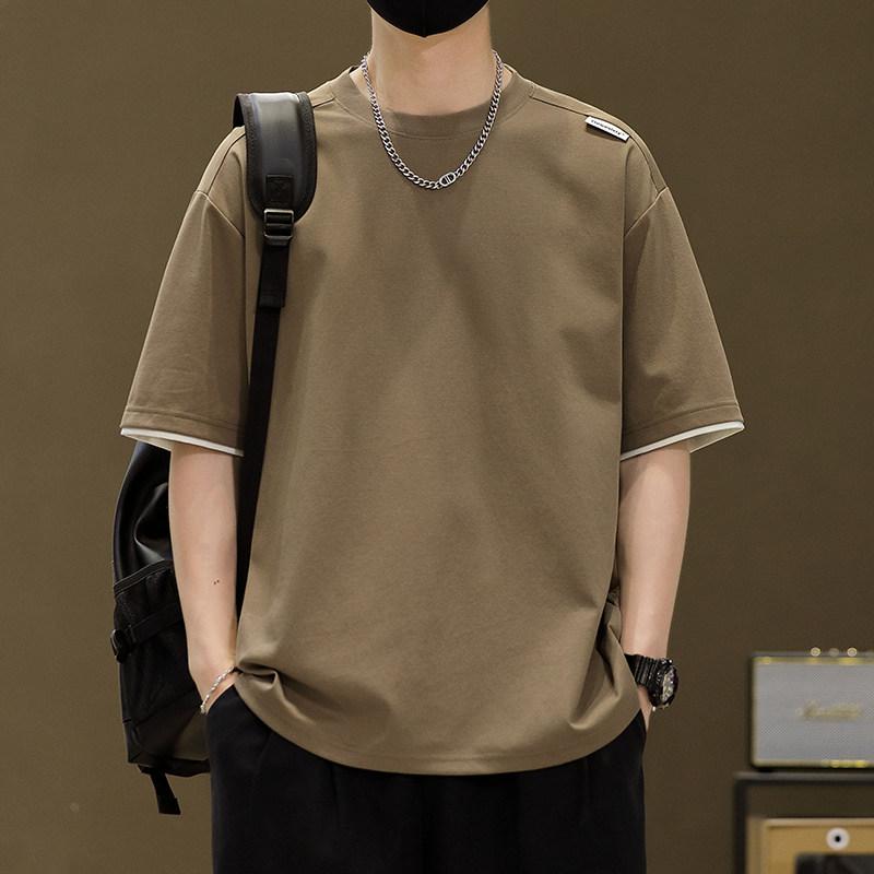 メンズ ファッション 服 男性用 オシャレ シンプル 大人 かっこいい ストリート 春コーデ 半袖 Tシャツ フィット ベースレイヤー Tシャツ