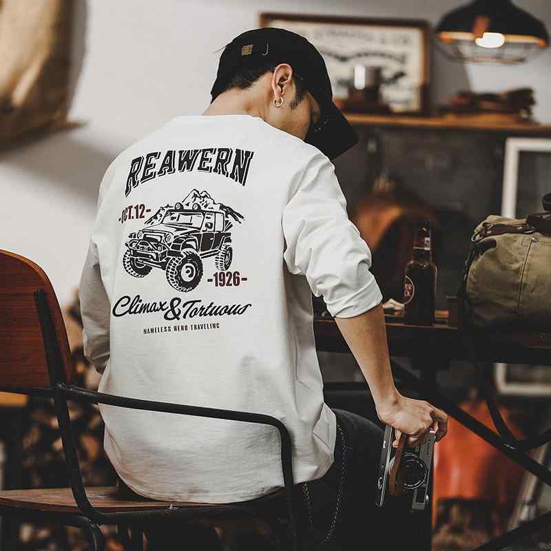 メンズ 長袖 アウトドア トップス レトロ コットン 暖かい 軽量 通勤ウェア 普段使い カジュアル ストリートファッション グラフィックプリント ゆったり 着回し