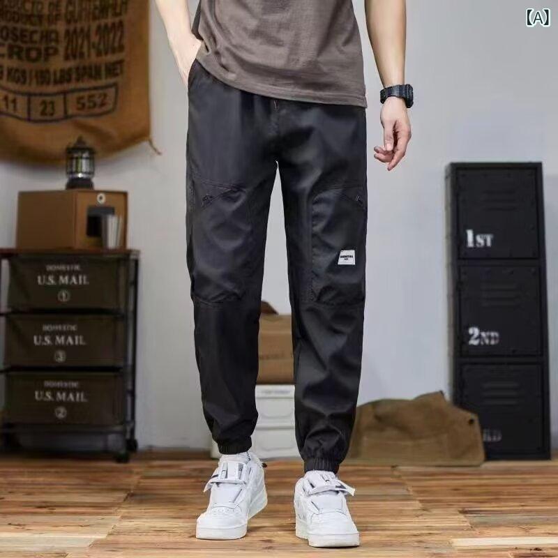 メンズ パンツ 春　秋 男性用 カジュアルパンツ フィット ストレッチ コットン混紡 デイリー 普段使い 通勤ウェア アウトドア 軽量 快適
