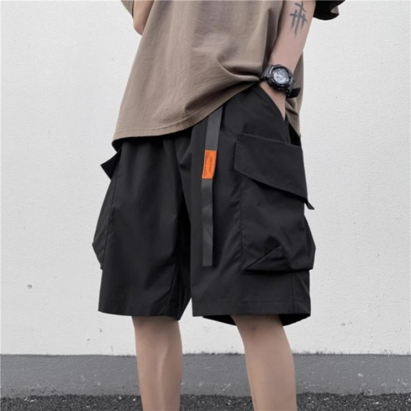 メンズ パンツ 男性用 夏 薄手 ゆったり レジャー ワイド レギュラー ベーシック ポケット アメリカン スタイル カジュアル デイリー ストリート ファッション 通勤ウェア 軽量 通気性 コットン 綿混紡 コットン