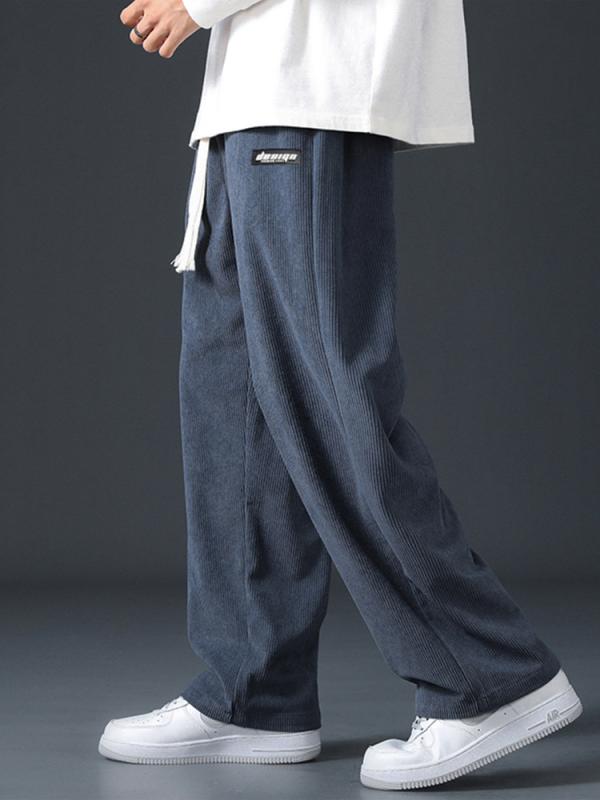 メンズ パンツ 男性用 スウェットパンツ ストレート ワイドパンツ ゆったり 長ズボン 春　秋 普段使い 暖かい ストレッチ 軽量 カジュアル 風
