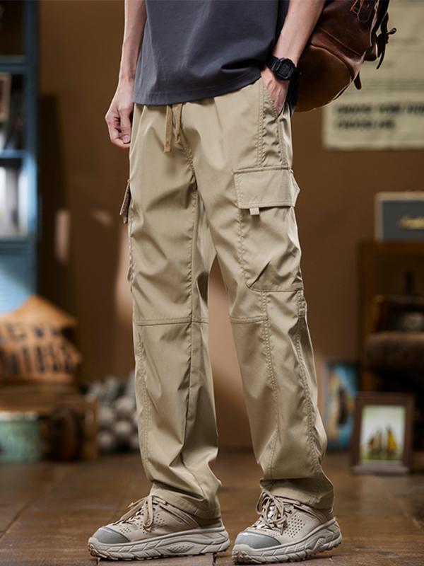 メンズ パンツ 男性用 秋　冬 ワイドレッグ ストレート ゆったり ストレッチ スポーツ レジャー 長ズボン 通勤ウェア 普段使い アウトドア デニム風 コットン 混紡