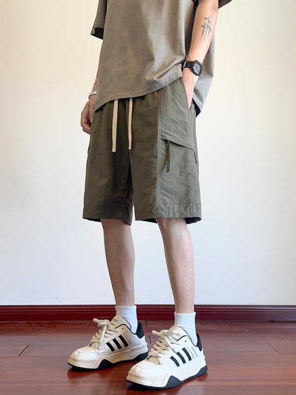 メンズ ショートパン 男性用 夏 快適 ストレート ハーフパンツ レジャー カジュアル 軽量 通気性 速乾 綿混紡 ストレッチ デイリー ストリート