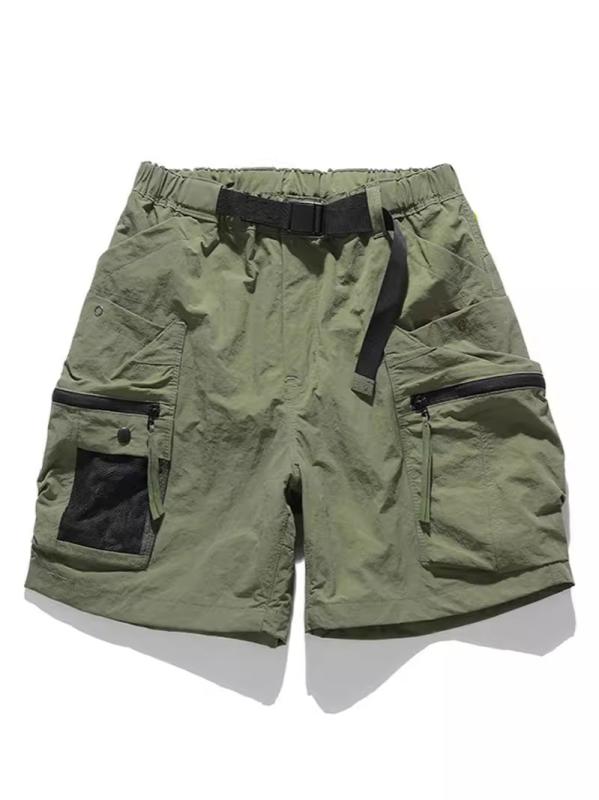 メンズ パンツ 男性用 レトロ 多機能 マルチポケット ゆったり ストレート レジャー 五分丈 カジュアル 普段使い アウトドア 通勤ウェア