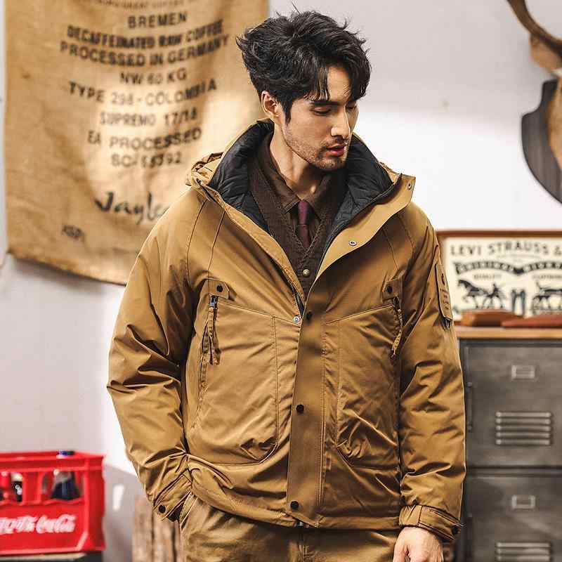 メンズ 成人男性用 アメリカン 表現スタイル レトロ 多役立つこと 秋冬 アウター 生あたたかい フリース ラインドライヴ グラフェン 保温 通い御召しもの アウトドア 普段使い