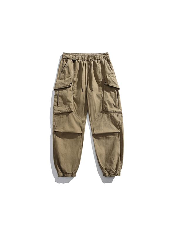 メンズ 男性用 パンツ レトロ 多機能 マルチポケット パンツ ミリタリー カーゴパンツ 通勤ウェア アウトドア ストレッチ 軽量