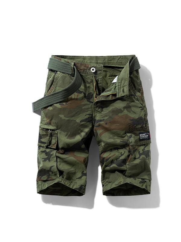 メンズ 男性用 パンツ ミリタリー カモフラ柄 伸縮性 ストレッチ ワイド レッグ ゆったり シルエット 軽量 涼 通気性 普段使い カジュアル