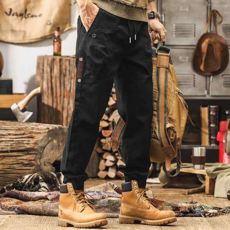 メンズ ズボン 男性用 秋冬 アメリカン スタイル レトロ ワイド フィット ストレッチ ゆったり 暖かい ストリート カジュアル 普段使い 通勤ウェア