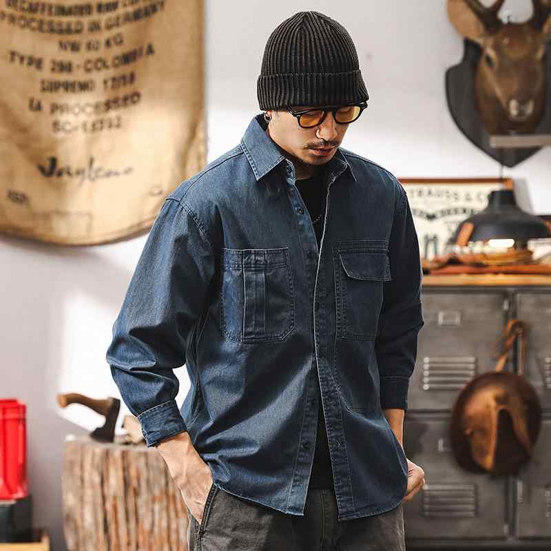 メンズ シャツ ジャケット 男性用 春 フィット ウォッシュ加工 アウトドア 長袖 トップス 軽量 通勤ウェア 普段使い ストレッチ ゆったり シルエット カジュアル