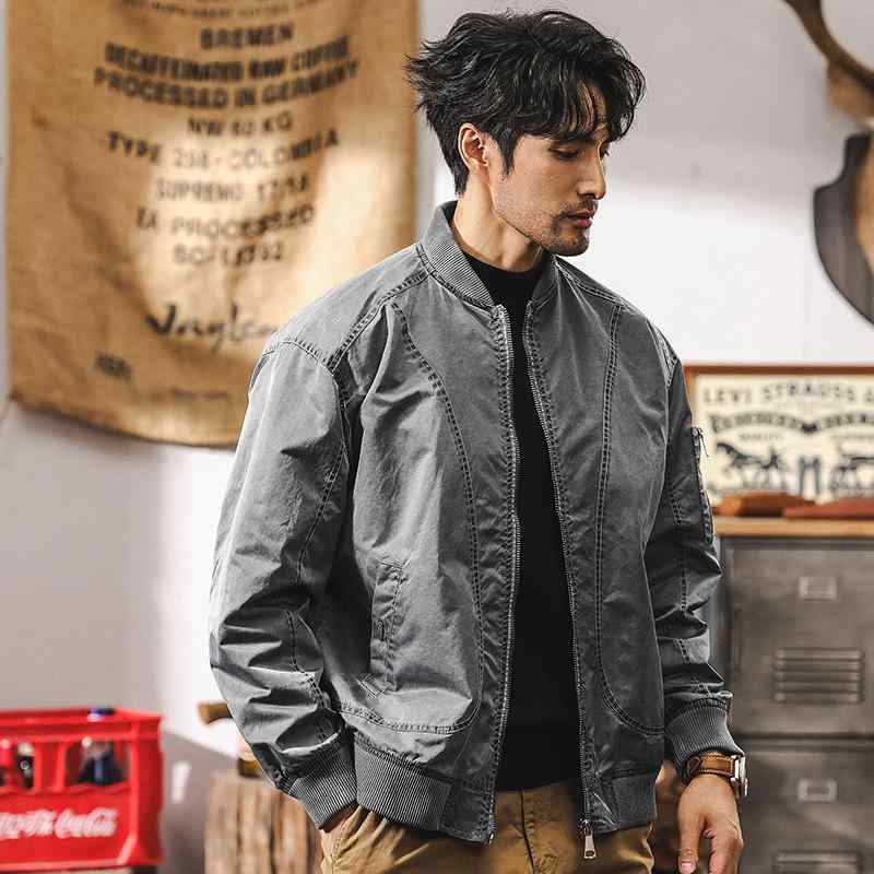 メンズ ジャケット 男性用 アメリカン スタイル レトロ ヴィンテージ風 フライトジャケット 秋冬 フィット ゆったり シルエット カジュアル アウター 暖かい フリース 長袖 ポケット 軽量 通勤ウェア 普段使い アウトドア