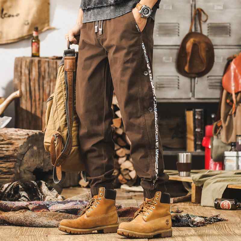 メンズ ズボン下 成人男性用 秋冬 綿 アメリカン 表現スタイル レトロ 広々とした ゆったり 余暇 ズボン 生あたたかい 通いお召しもの 普段使い走り アウトドア