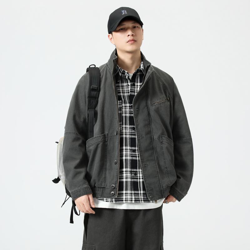 春 コーデ メンズ 用 服 分かりやすい 流行り物 オシャレ 成年者 かっこいい 成人男性服 アメリカン 心地好い 長袖 好いたらしい 青み 秋 ジーンズ上衣 心地好い 通い表現スタイル 重コーデ ゆったり影ぼうし 軽アウター