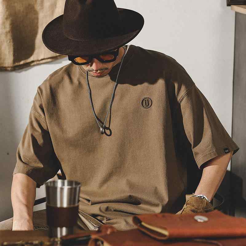 アメリカン レトロ 半袖 Tシャツ メンズ コットン 半袖 カジュアル メンズ 夏 コーデ トップス 男性用