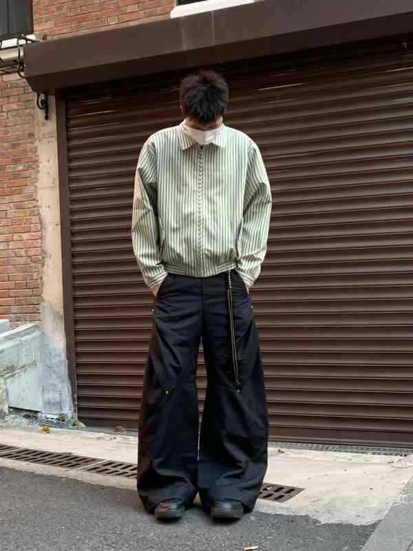 メンズ 流行り物 服 成人男性用 オシャレ 分かりやすい 成年者 かっこいい 気が大きい大きさ 表どおり 成人男性服 アメリカン レトロ ファスナー プルオーバー ヴィンテージ 上衣 心地よい 縞模様 トップス