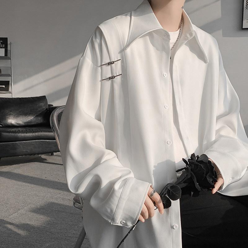 メンズ ファッション 服 男性用 オシャレ シンプル 大人 かっこいい 大きいサイズ ストリート 紳士服 シャツ 長袖 ハイエンド トップス 秋 ジャケット