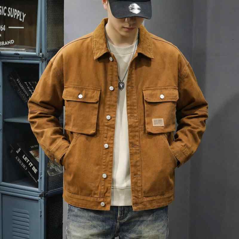 春 アメリカン 表現スタイル メンズ 襟付き添い人 上衣 冷やりとした 格好のいい 細工物 御召しもの 表現スタイル トップス 春 秋 メンズ ジーンズ 上衣