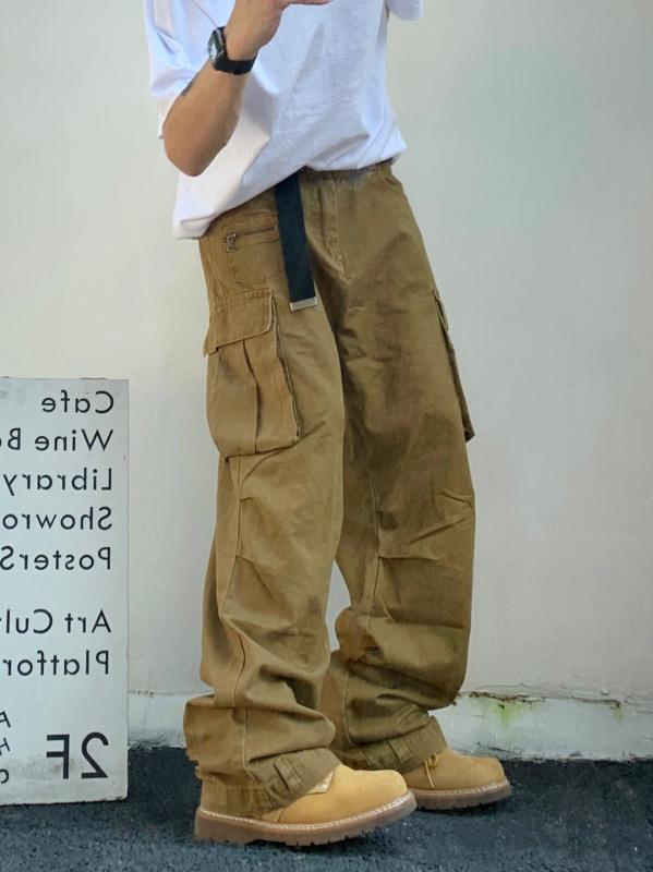 メンズ ファッション 服 男性用 オシャレ シンプル 大人 かっこいい 大きいサイズ ストリート 紳士服 ストリート マルチ ケット ストレッチ ヒップ ホップ スケート ボード ストレート カジュアル パンツ