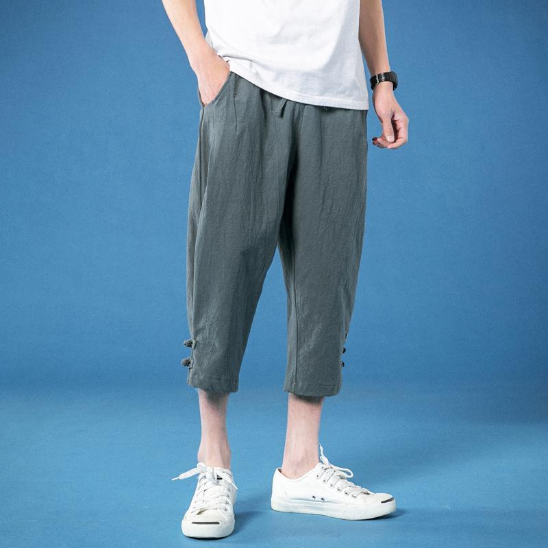 メンズ ファッション 服 男性用 オシャレ シンプル 大人 かっこいい 大きいサイズ ストリート 紳士服 クロップド パンツ 夏 ファッション カジュアル 綿 麻 ハーフ
