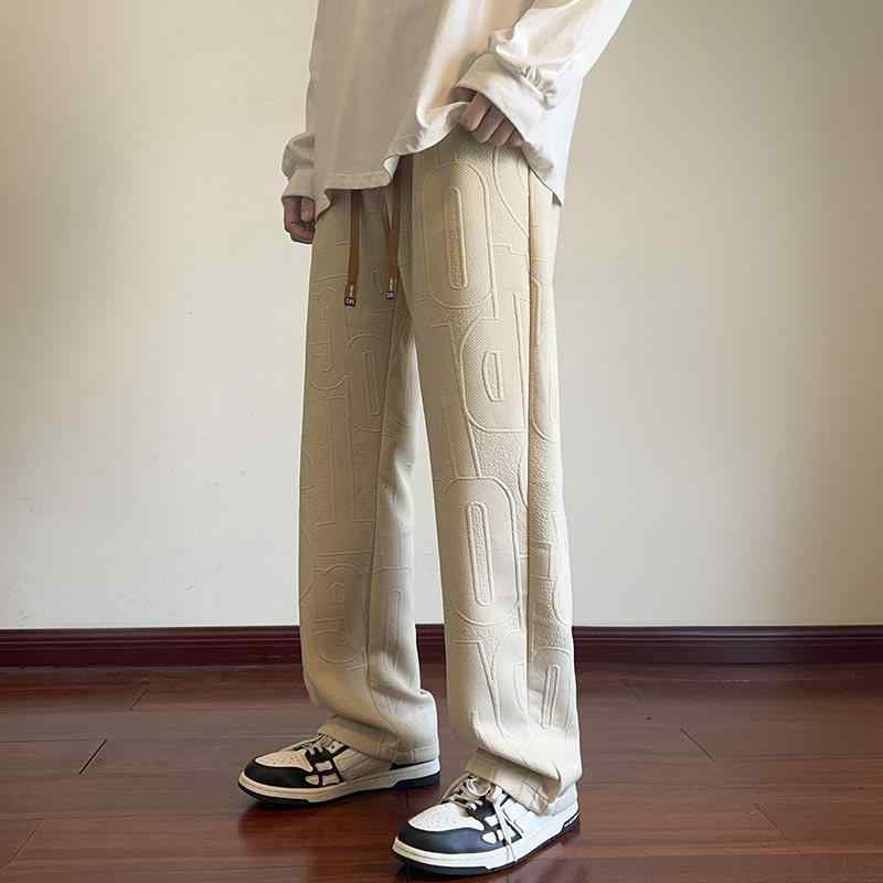 メンズ ファッション 服 男性用 オシャレ シンプル 大人 かっこいい 大きいサイズ ストリート 紳士服 アメリカン ストリート パンツ 夏 ストレート ワイド レッグ ドレープ スーツ カジュアル