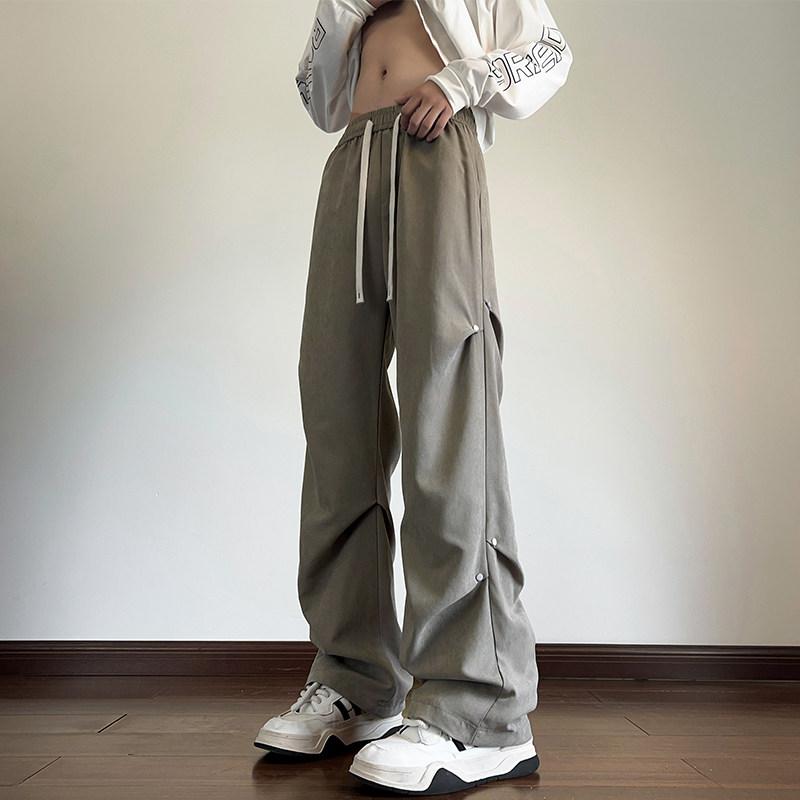 メンズ ファッション 服 男性用 オシャレ シンプル 大人 かっこいい 大きいサイズ ストリート 紳士服 速乾 パンツ 夏 薄手 ストレート ドレープ カジュアル ストリート