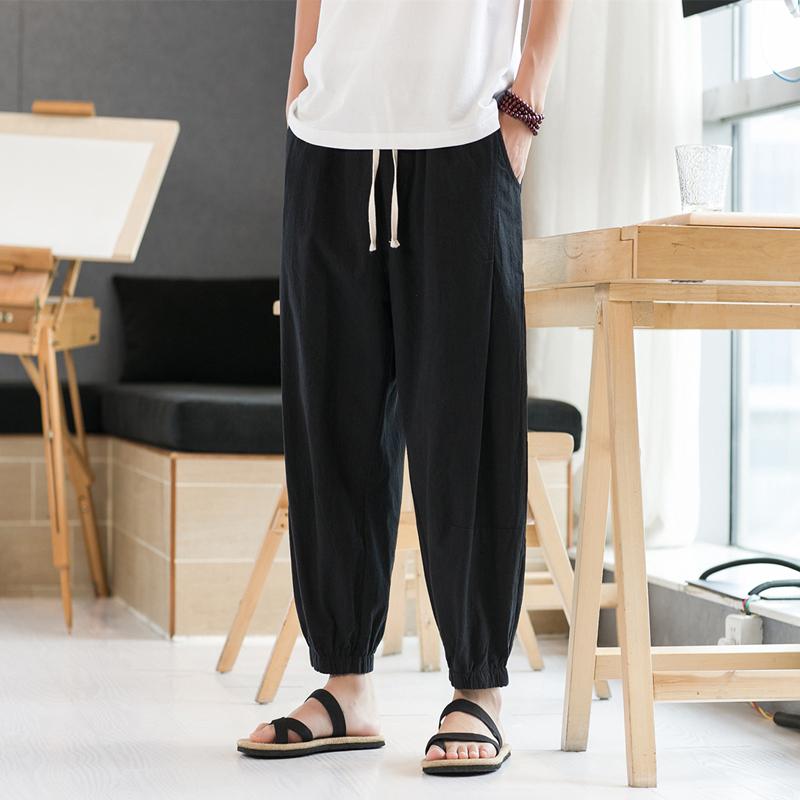 メンズ ファッション 服 男性用 オシャレ シンプル 大人 かっこいい 大きいサイズ ストリート 紳士服 パンツ 夏 薄手 ゆったり 九分丈 春秋 八分丈 ランタン フット