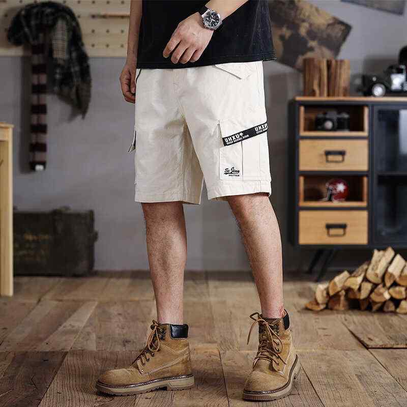 メンズ ファッション 服 男性用 オシャレ シンプル 大人 かっこいい 大きいサイズ ストリート 紳士服 パンツ ミディアム 五分丈 カモメ カジュアル ワーク パンツ
