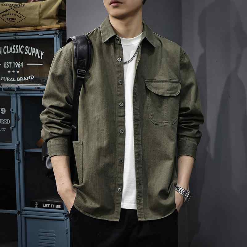 メンズ 流行り物 服 成人男性用 オシャレ 分かりやすい 成年者 かっこいい 表どおり  綿織物 長袖 プルオーバー アメリカン レトロ 上衣 好いたらしい 分かりやすい