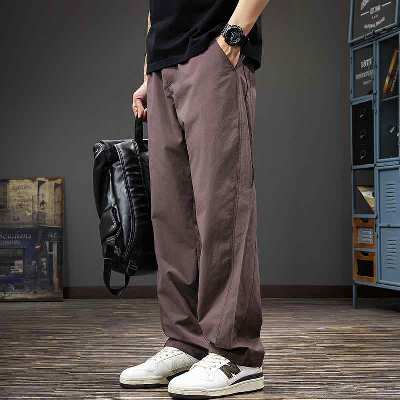 メンズ ファッション 服 男性用 オシャレ シンプル 大人 かっこいい ストリート 夏 ストレート 速乾 パンツ ズボン 履物 ワークウェア ワイドレッグ スポーツ