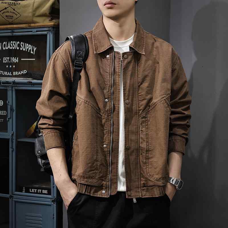 メンズ 流行り物 服 成人男性用 オシャレ 分かりやすい 成年者 かっこいい 表どおり  コッ 米トン 細工物御召しもの 上衣 アメリカン レトロ ウォッシュ産業 ゆったり 好いたらしい