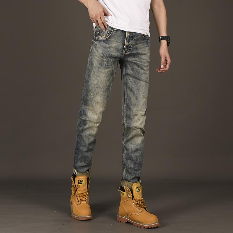 メンズ 流行り物 服 成人男性用 オシャレ 分かりやすい 成年者 かっこいい 気が大きい大きさ 表どおり 成人男性服 アメリカン か細い 引っ切り無い 伸ばすこと デニム レトロ ヘビーウェイト ウォッシュ ズボン下
