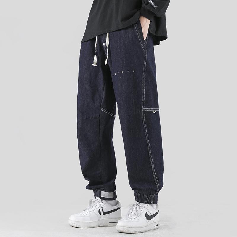 メンズ ファッション 服 男性用 オシャレ シンプル 大人 かっこいい 大きいサイズ ストリート 紳士服 春 ジーンズ カジュアル 秋 レッグ タイ 長ズボン 5,124円