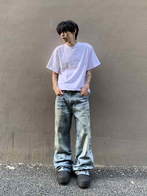 メンズ ファッション 服 オシャレ シンプル 大人 かっこいい 大きいサイズ ストリート 紳士服 アメリカン レトロ シンプル 無地 フィット スリム 半袖 レイヤリング トップス