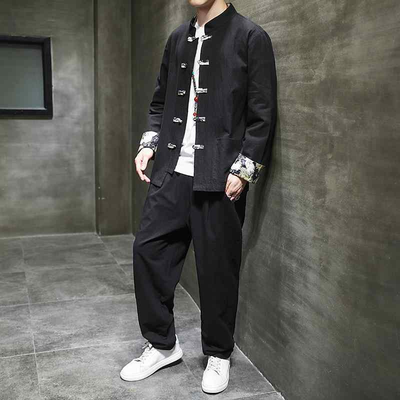メンズ ファッション 服 男性用 オシャレ シンプル 大人 かっこいい 大きいサイズ ストリート 紳士服 唐装 リネン スーツ 綿 漢服 レトロ ジャケット ゆったり エスニック 服 6,864円