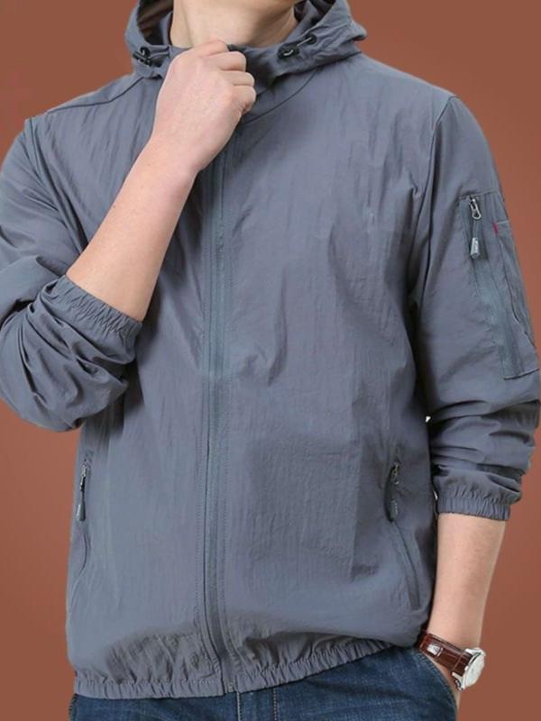 メンズ ファッション 服 男性用 オシャレ シンプル 大人 かっこいい 大きいサイズ ストリート 紳士服 速乾 冷感 日焼け防止 服 夏 薄型 通気性 ジャケット フード アウトドア スーツ スキン 衣類