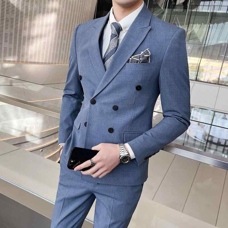 メンズ 流行り物 服 成人男性用 オシャレ 分かりやすい 成年者 かっこいい 気が大きい大きさ 表どおり 成人男性服 背広 ダブル乳ぶさ 厚地の外套 韓国表現スタイル か細い 花むこ 付き添い人 御芽出度 商行為 進行係り