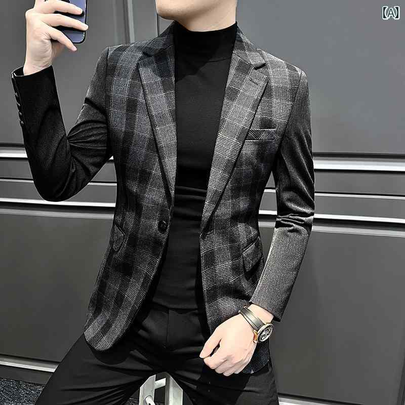 メンズ 流行り物 服 成人男性用 オシャレ 分かりやすい 成年者 かっこいい 表どおり 読み合わせる柄 背広 上衣 心地よい 単品 生産ライン ス 背広