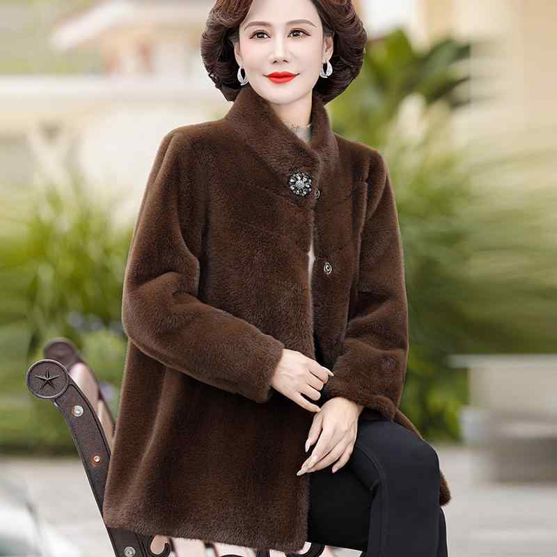 春 コーデ レディース ファッション オシャレ カワイイ シンプル きれいめ ナチュラル 上品カジュアル 婦人服 ファー ウール コート
